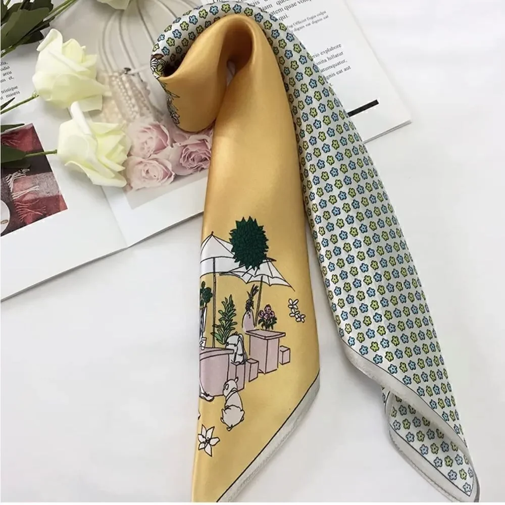 Summer Picnic Silky Scarf